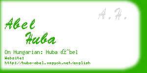 abel huba business card